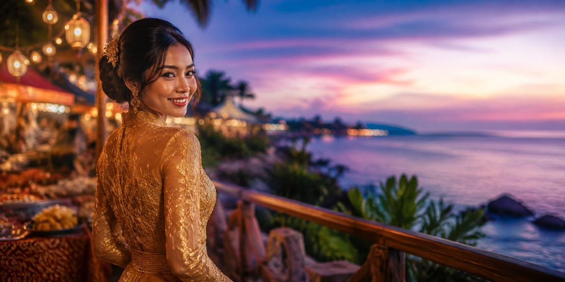 Proses deposit bonus yang selamat dan terjamin di platform 3400 Malaysia dalam pakaian tradisional kebaya